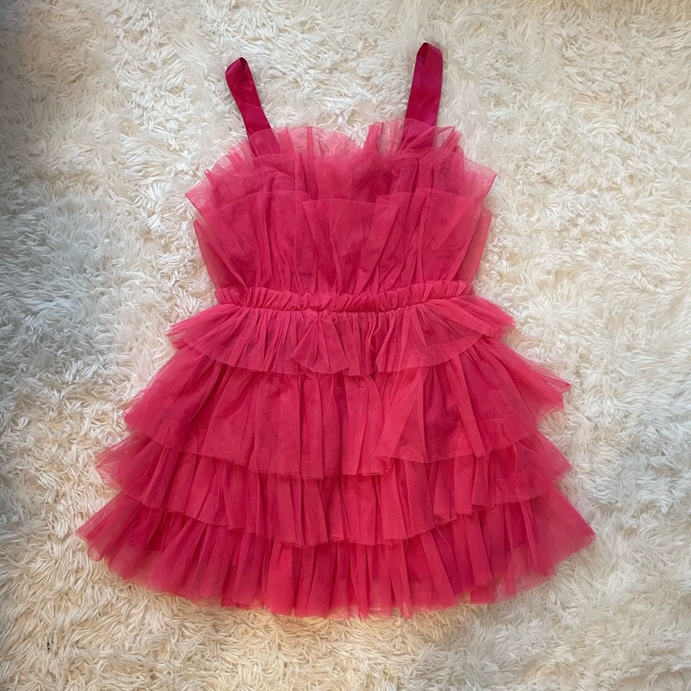 Altar’d State Pink Tiered Dress
